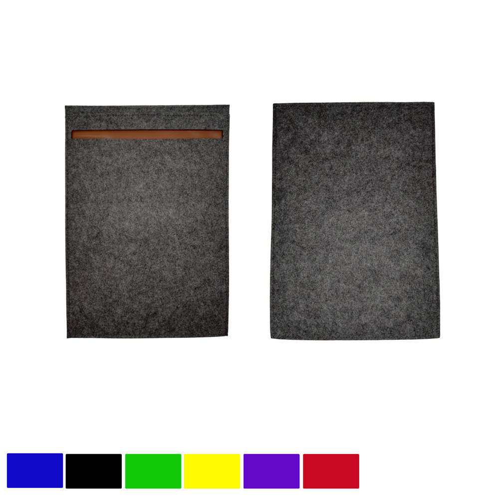 GL-AAA1865 Felt 13” Mac Book Holder Leather Lining