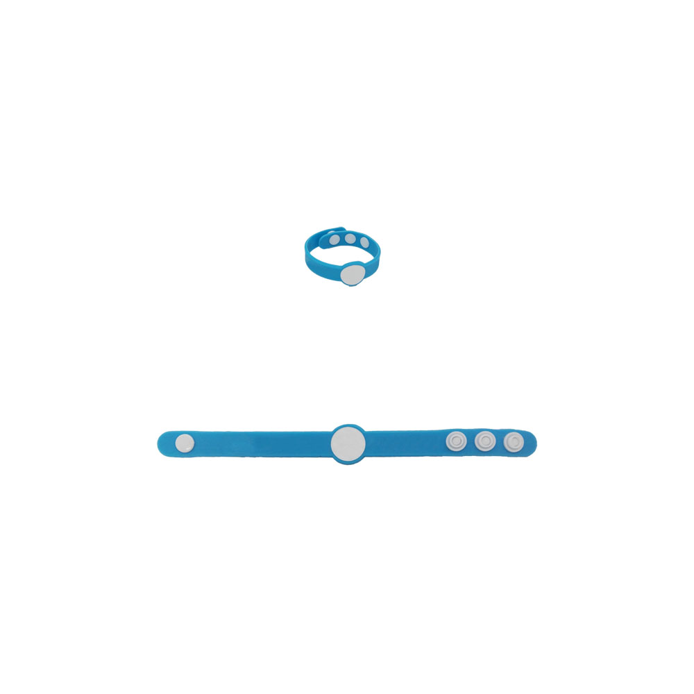 GL-AAA1116 Kid's Silicone Rubber Bracelet with Adjustable Button
