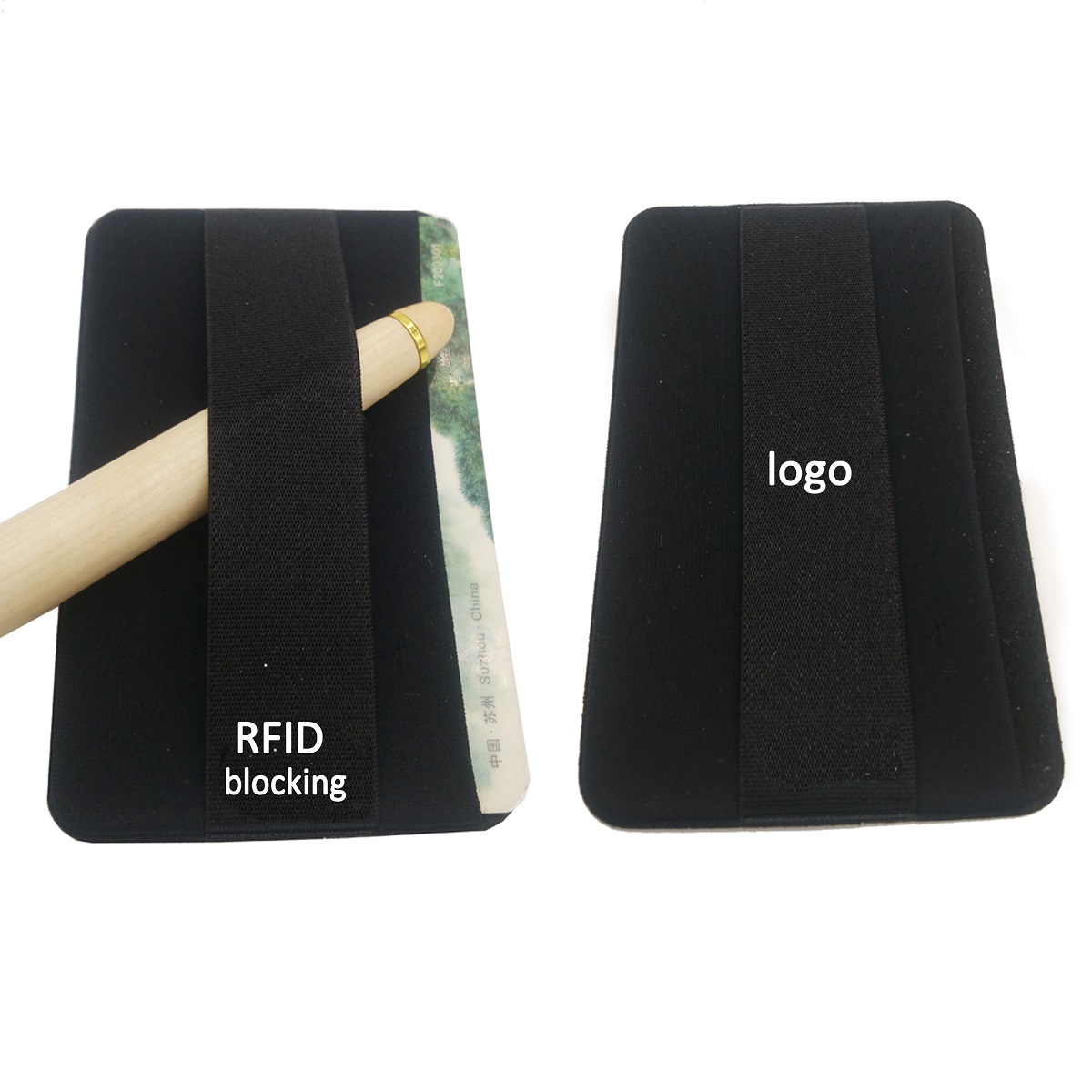 GL-AAD1002 RFID Blocking Lycra Elastic Phone Wallet  with Handle