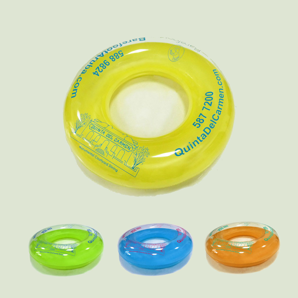 GL-AAA1010 36in PVC Inflatable Swim Ring Top Transparent Imprint Inside