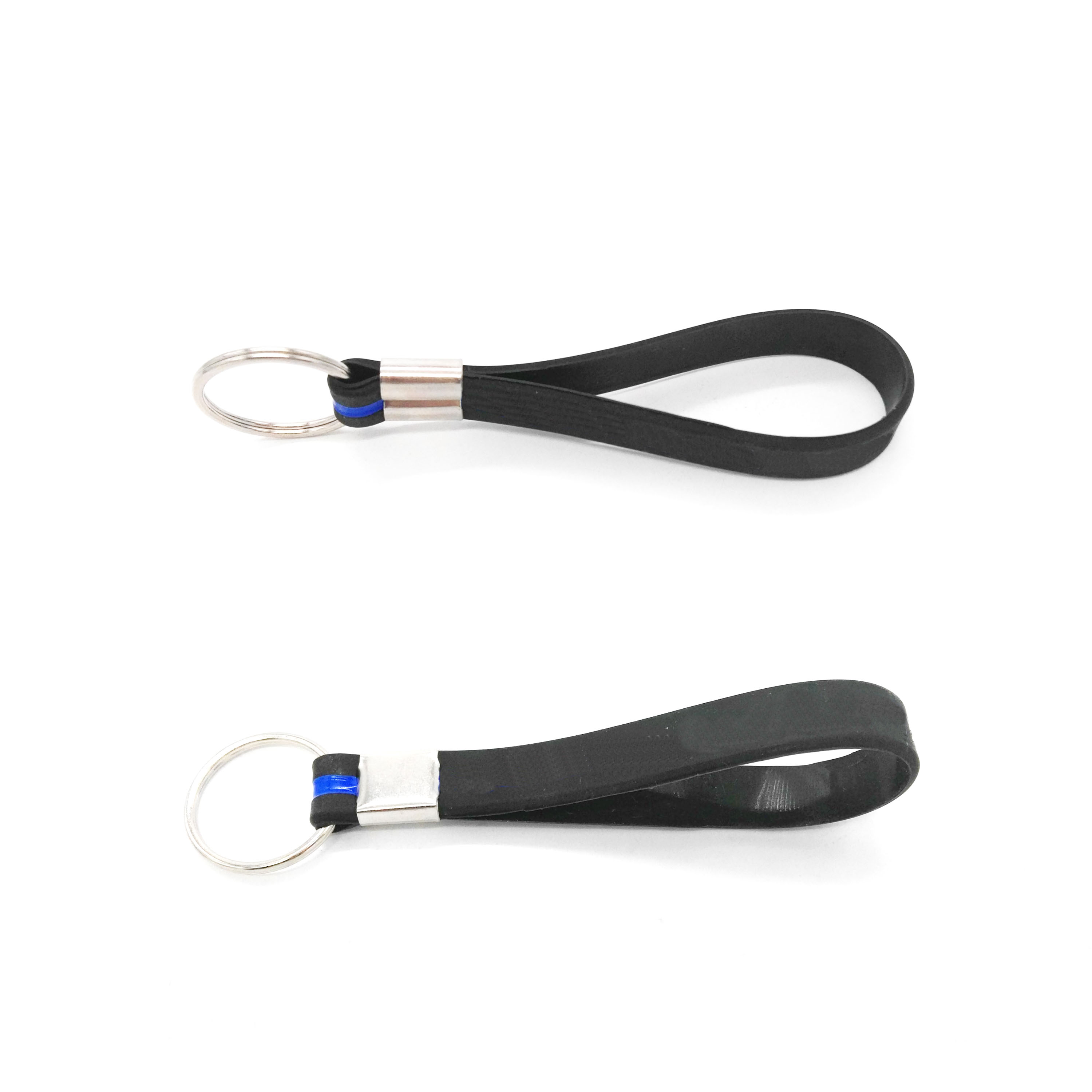 GL-AAA1115 Silicone Keychain Wristband Keyring Rubber Key Chain