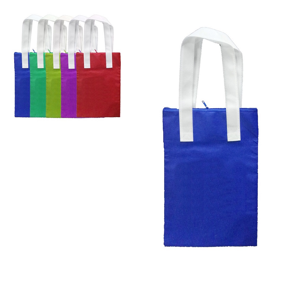 GL-AAA1664 Non Woven Tote bag closed with zipper no Gusset