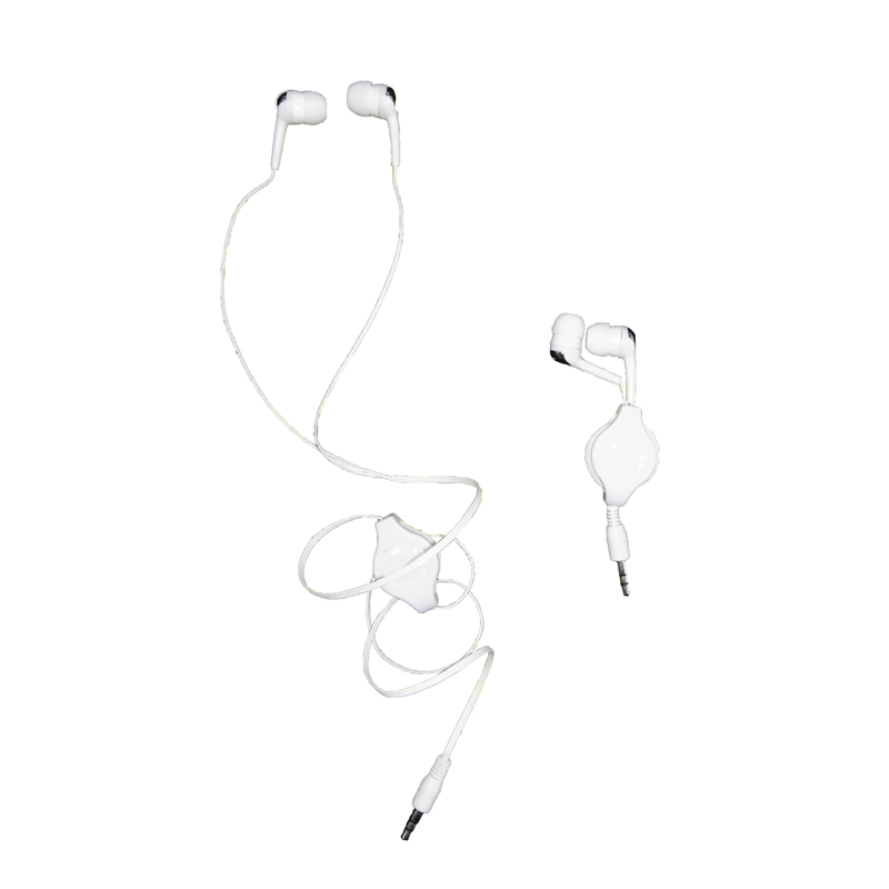 GL-AAA1073 31.5” Length Retractable Earphone Promotion In-ear Earbuds