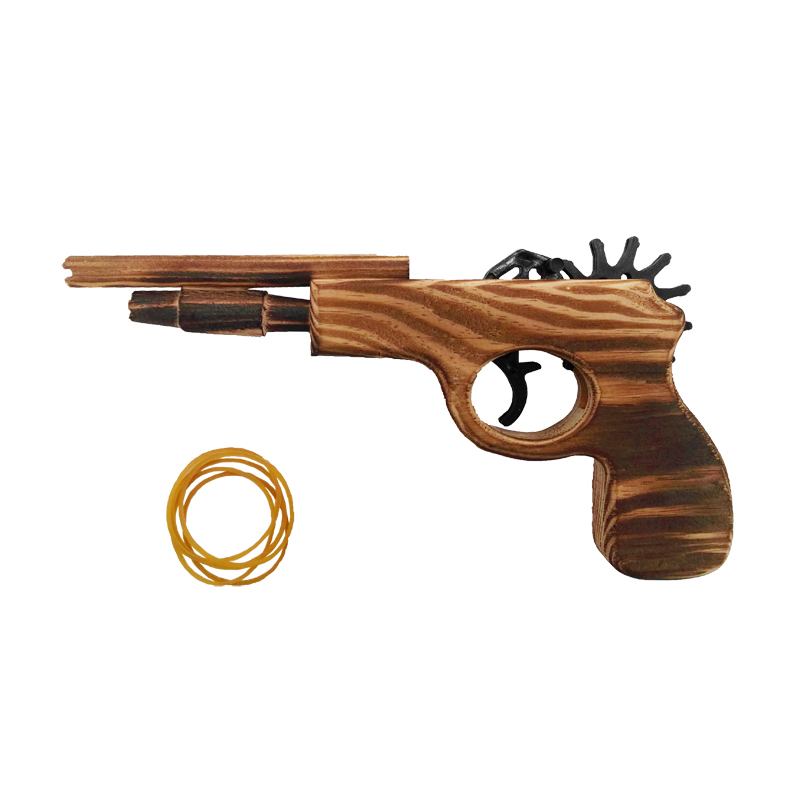 GL-AAA1841 Handmade Wooden Rubber Band Gun