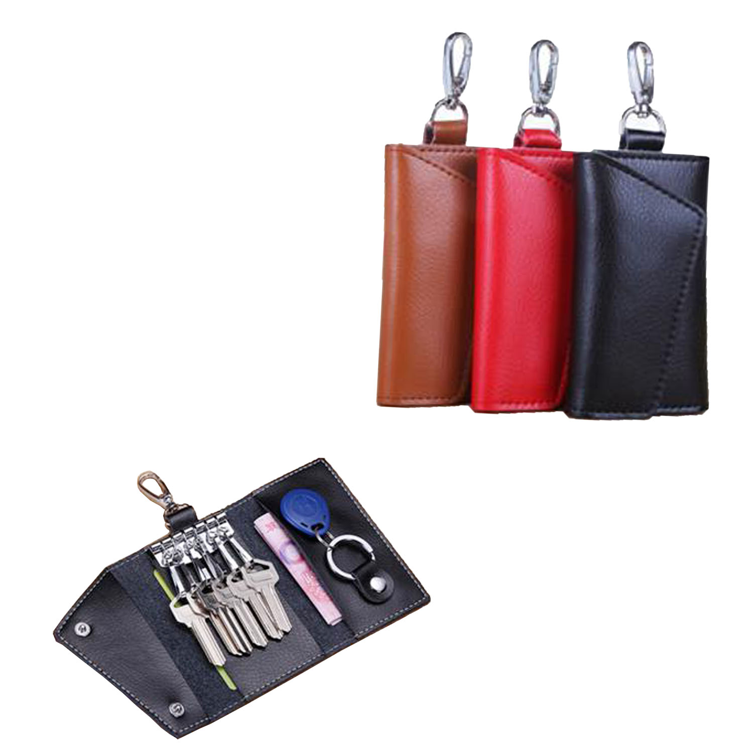 GL-AAA1139 Pocket Size Genuine Leather Key Case