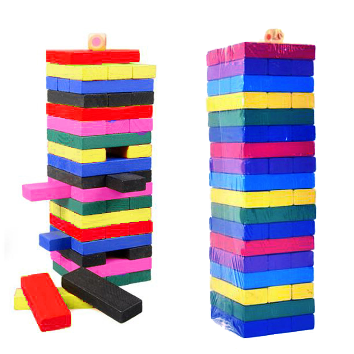 GL-AAA1148 54 PCS Colorful Wooden Stacking Block for Children