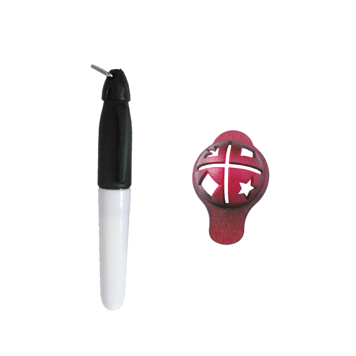 GL-AAJ1065 Golf Ball Marker Line Drawing Tool with Pen