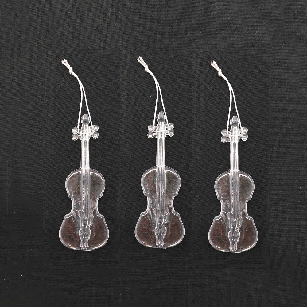 GL-AAA1258 Acrylic Violin for Christmas Tree Ornament