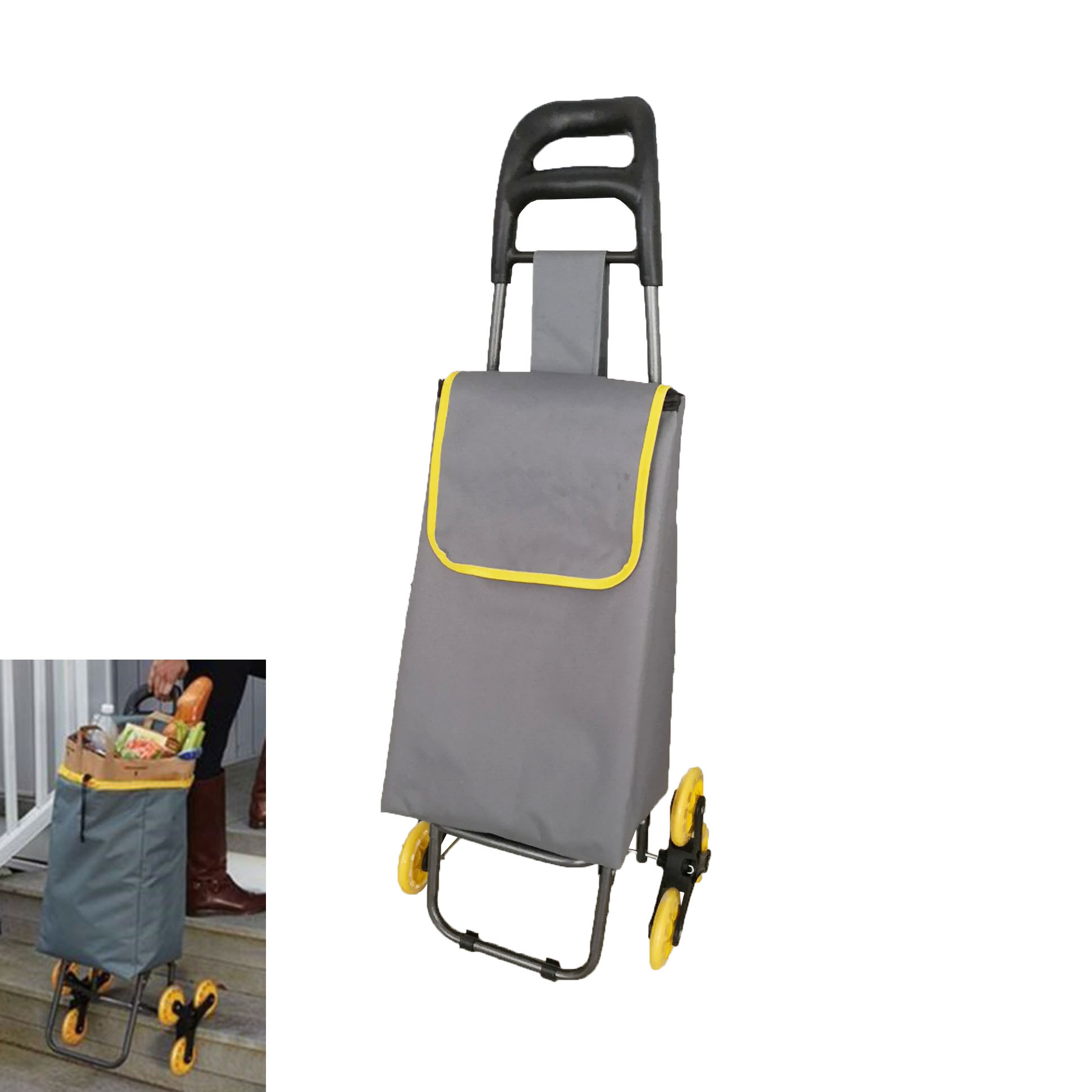 GL-AAA1370 Foldable Shopping Cart with Three Wheels