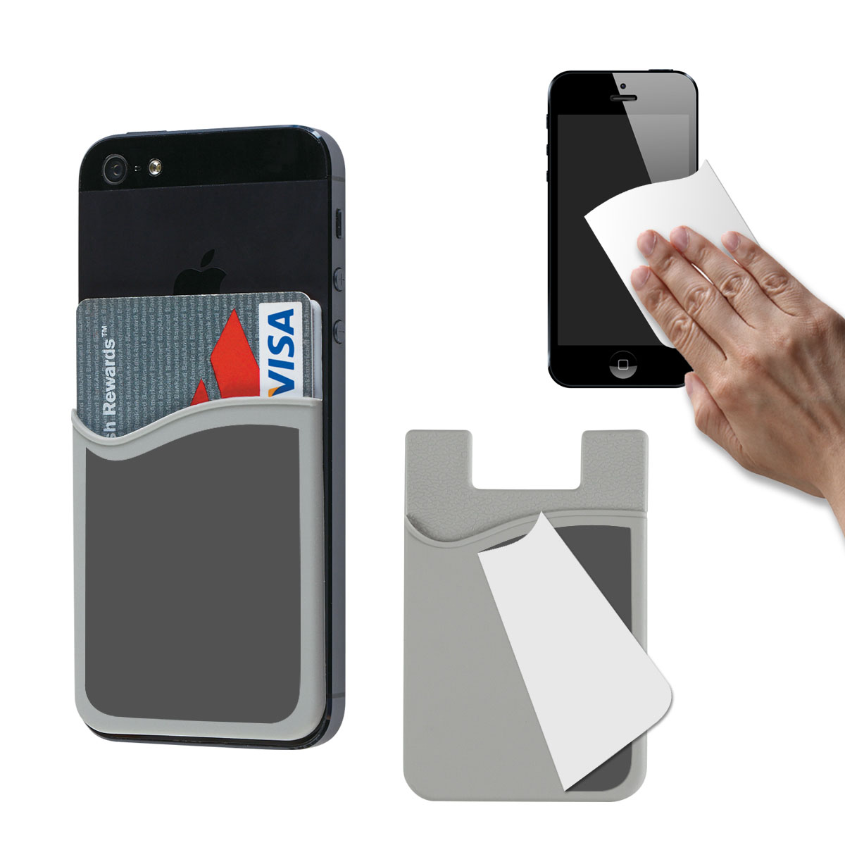 GL-KVL1013 Phone Wallet with Removable Microfiber Cloth