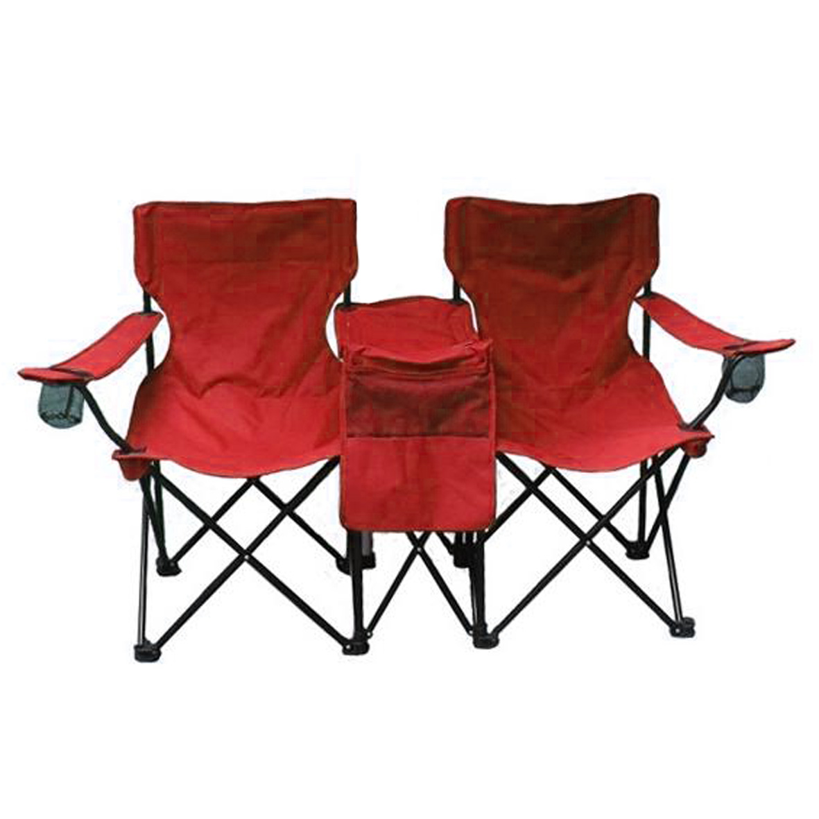 GL-AAA1357 Folding Beach Chair for Two Person with Newspaper Pocket