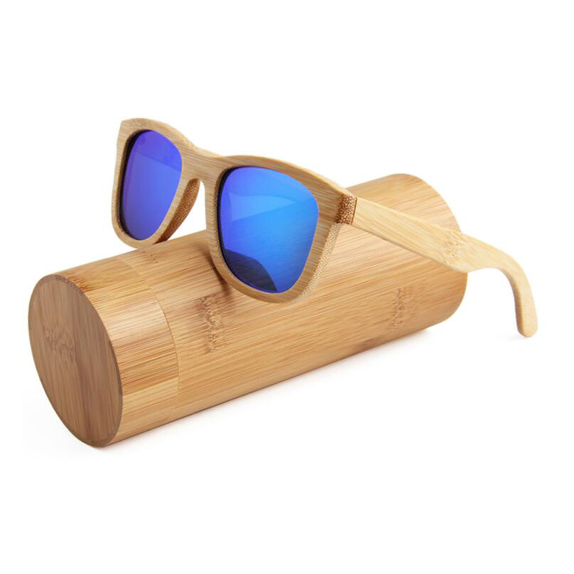 GL-ELY1006 Bamboo Sunglasses with Case