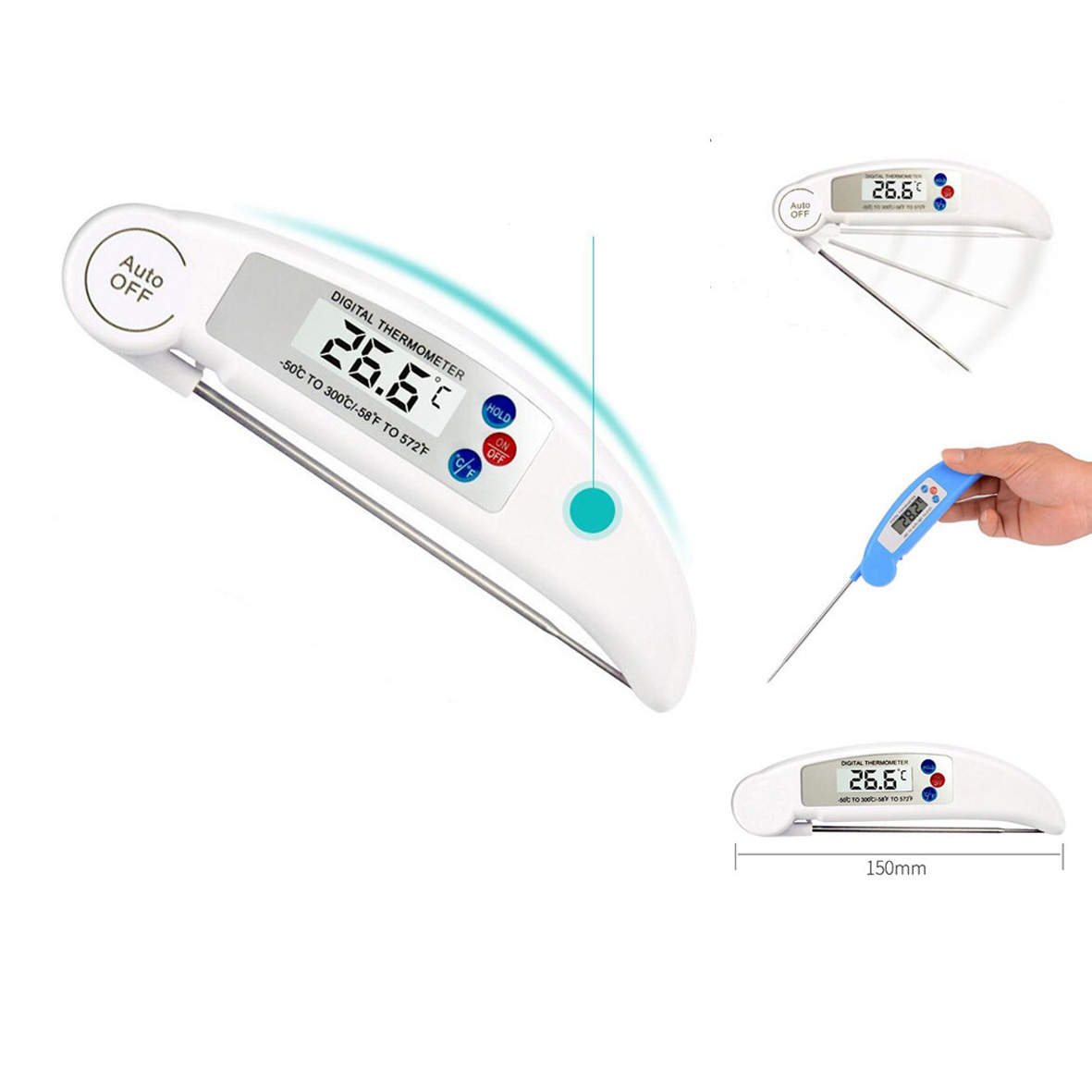 GL-JAH1015 180℃ Foldable Food Thermometer