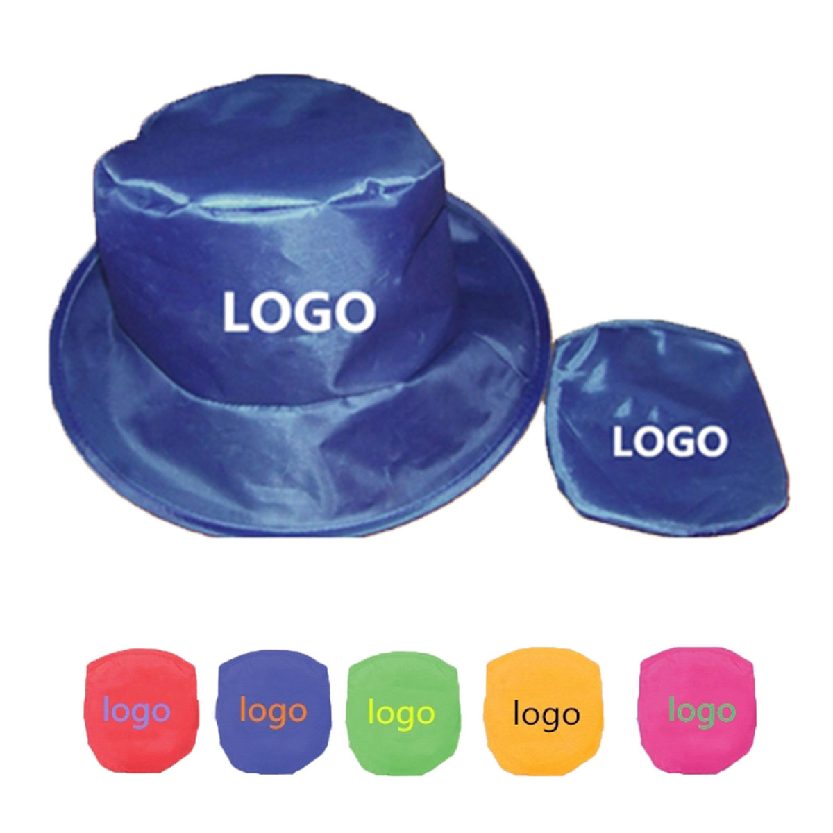GL-AKL0058 Polyester Twist Bucket Cap with Pouch