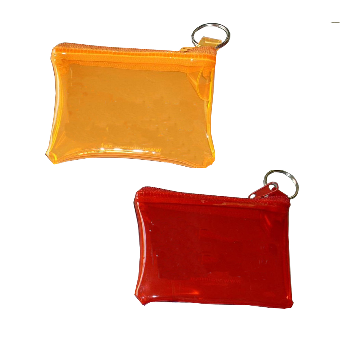 GL-AAD1047 Translucent PVC Coin Purse with Key Ring