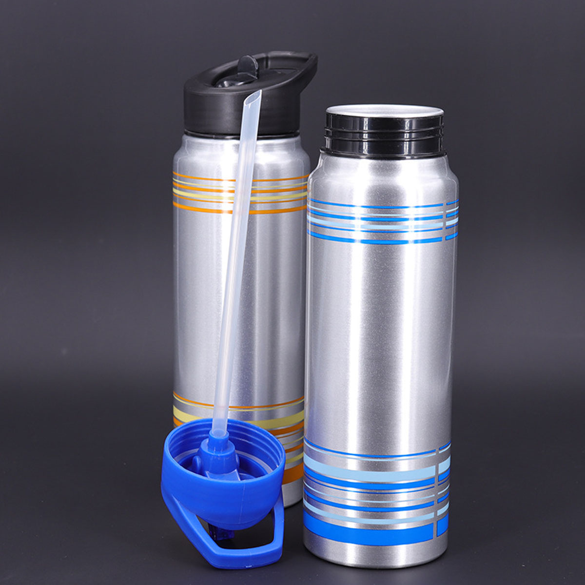 GL-AKL0065 25oz Aluminum Water Bottle with Straw