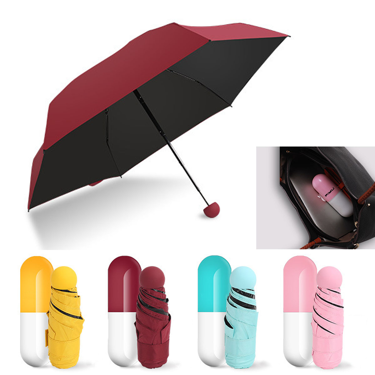GL-AKL0076 Folding Mini Capsule Umbrella 