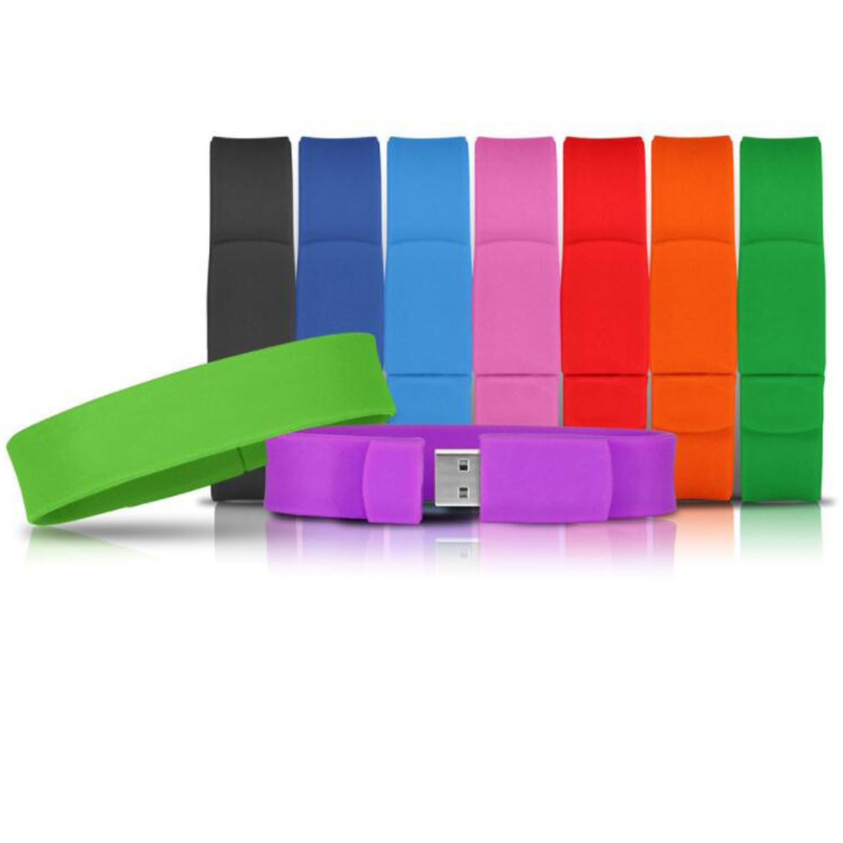 GL-ELY1060 Silicone Bracelet with 8G Flash Drive
