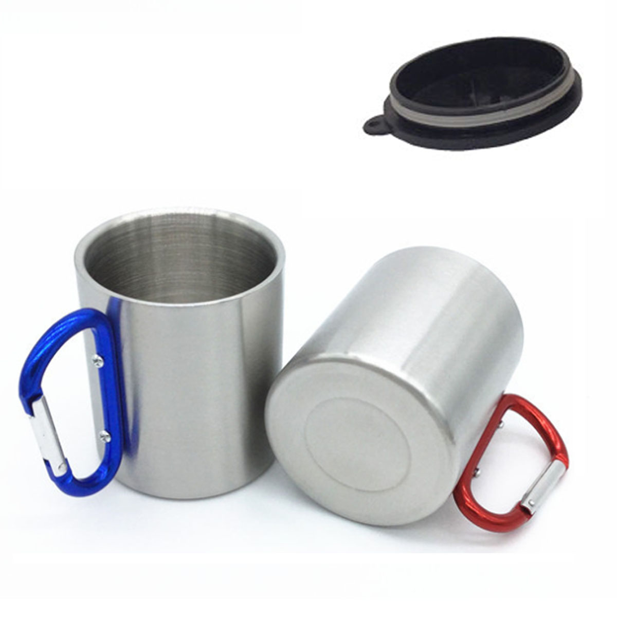 GL-AAD1063 220ml Stainless Steel Mug with Handle and Lid