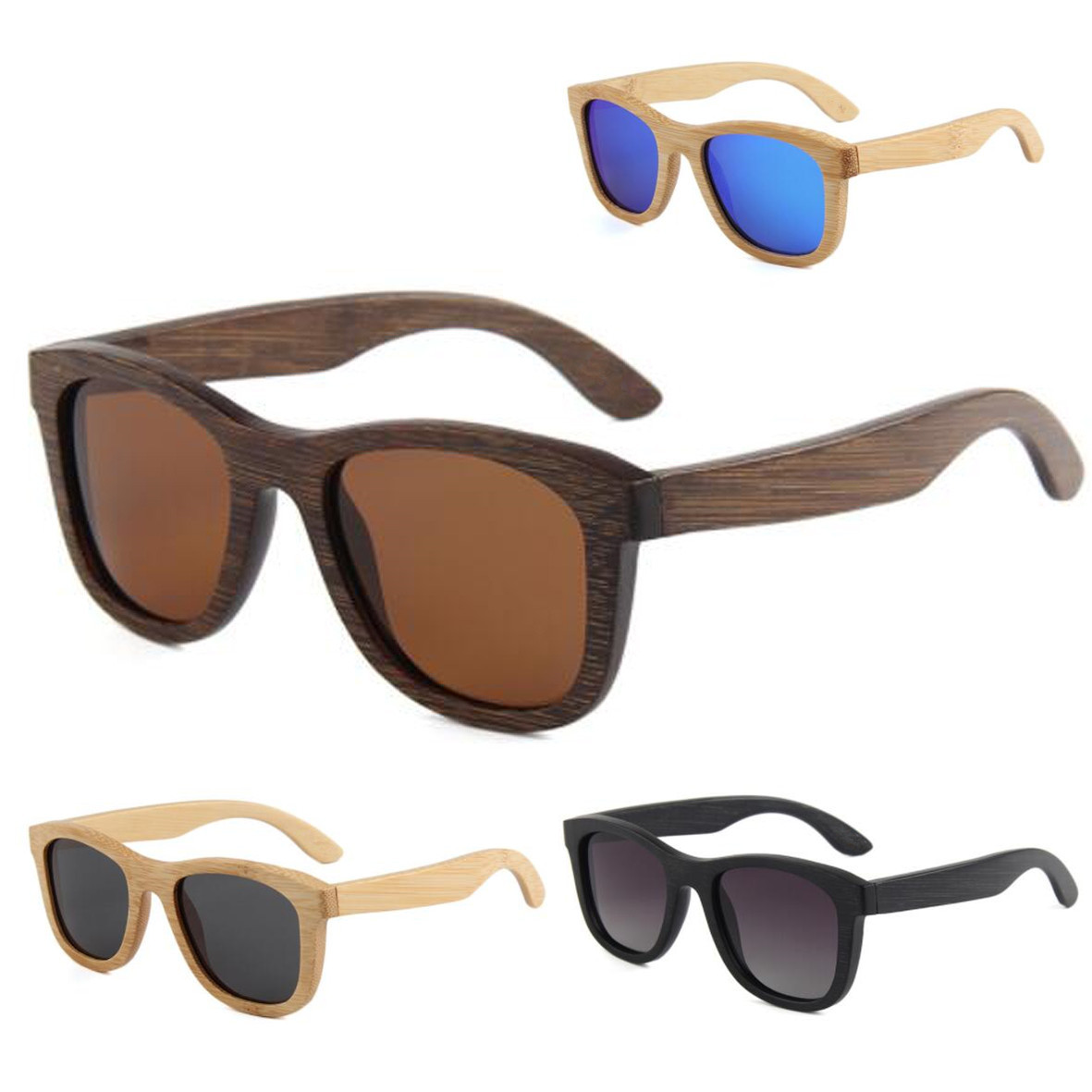 GL-ELY1126 100% Bamboo Sunglasses
