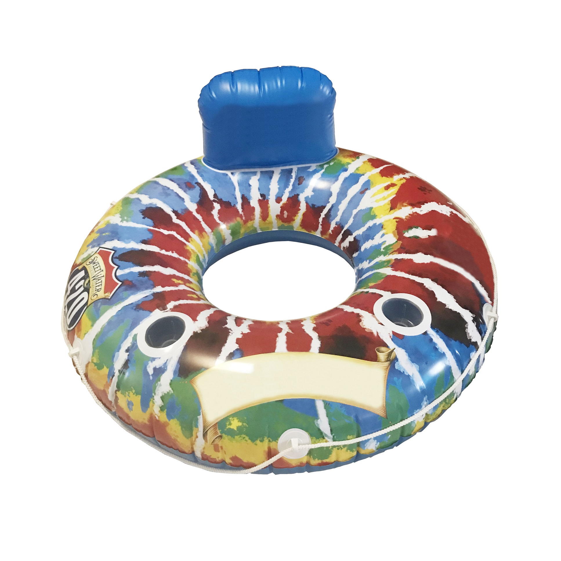 GL-AAA1495 40in Swimming Ring with Backpack and Cup Holder