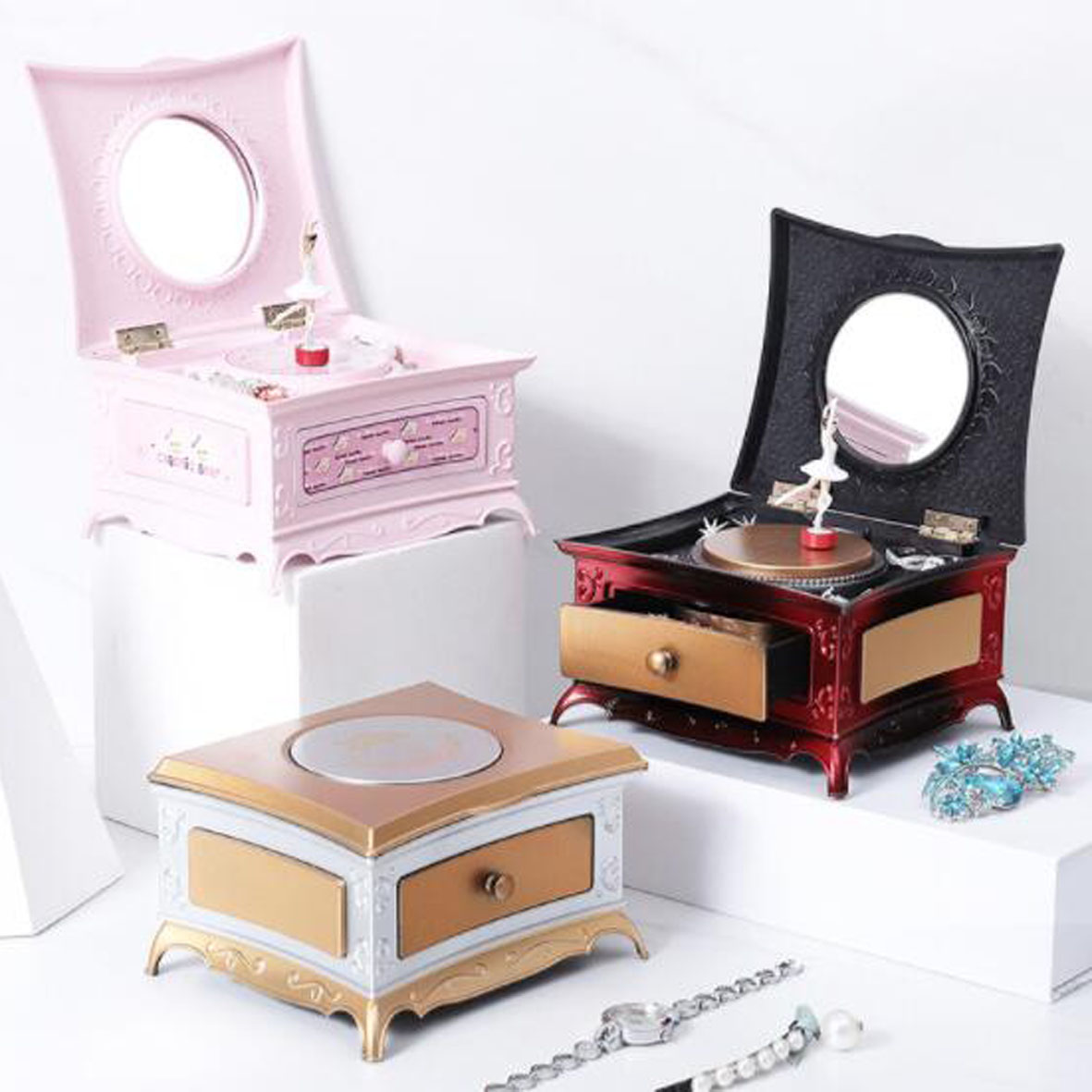 GL-AAA1515 Jewelry Music Box with a Dancing Ballerina Inside