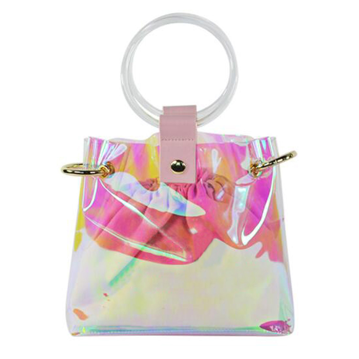 GL-ELY1154 Transparent Laser PVC Fashion Handbag
