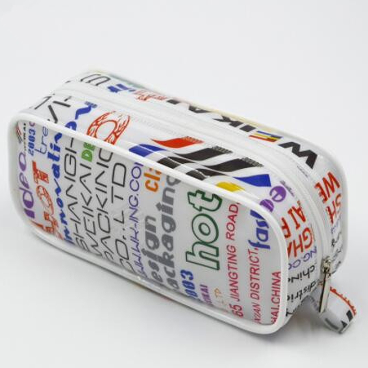GL-ELY1231 UV Printing PVC Make-up Bag with Zipper