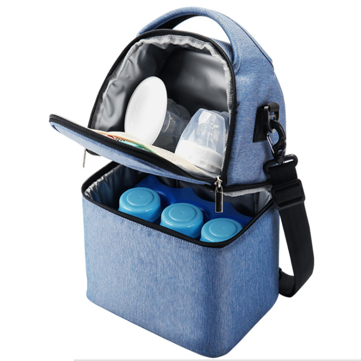 GL-MEZ1023 Baby Insulated Breastmilk Cooler and Baby Bottle Bag