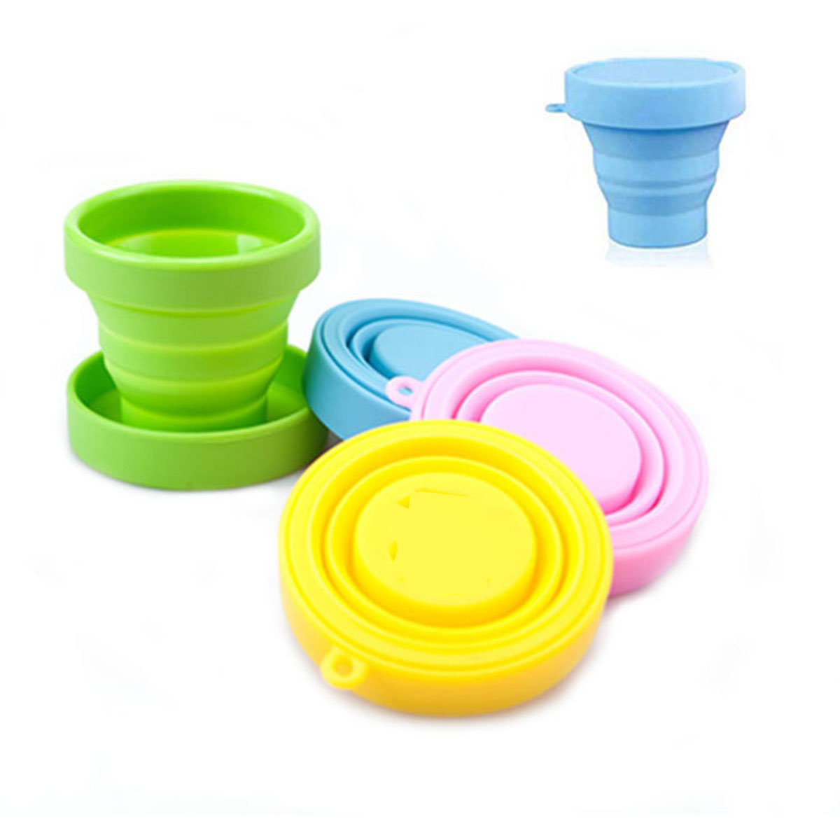 GL-ABB1001 Silicone Collapsible Cup with Cover