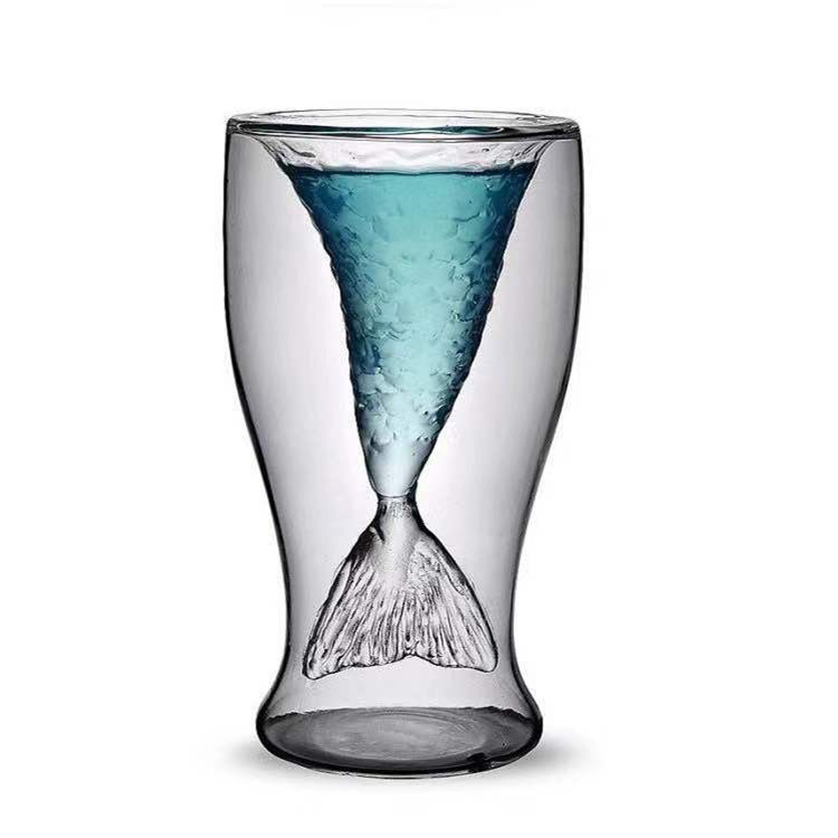 GL-MEZ1085 Customized Mermaid Glass Cup
