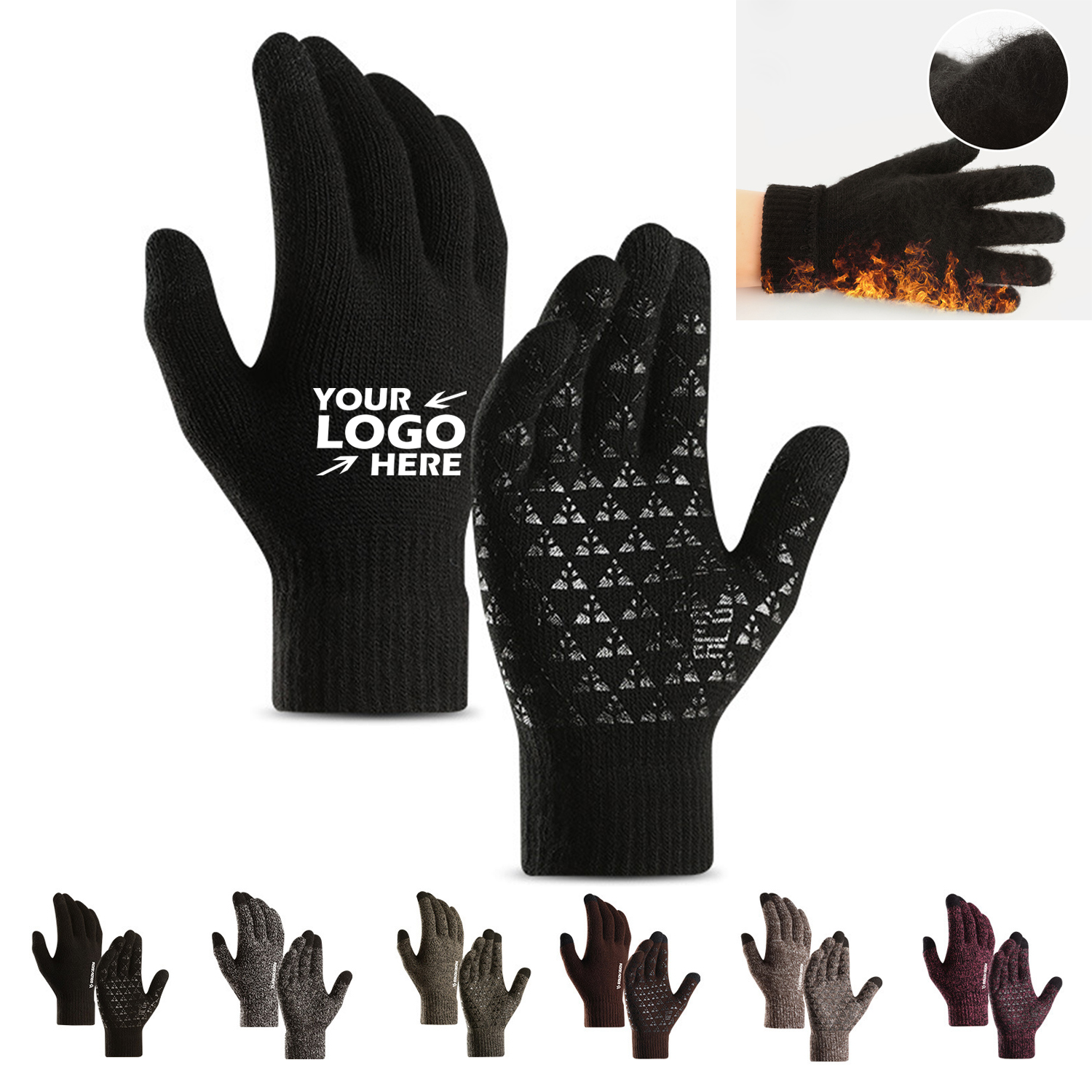 GL-SVH1023 Knitted Warm Winter Touch Screen Gloves