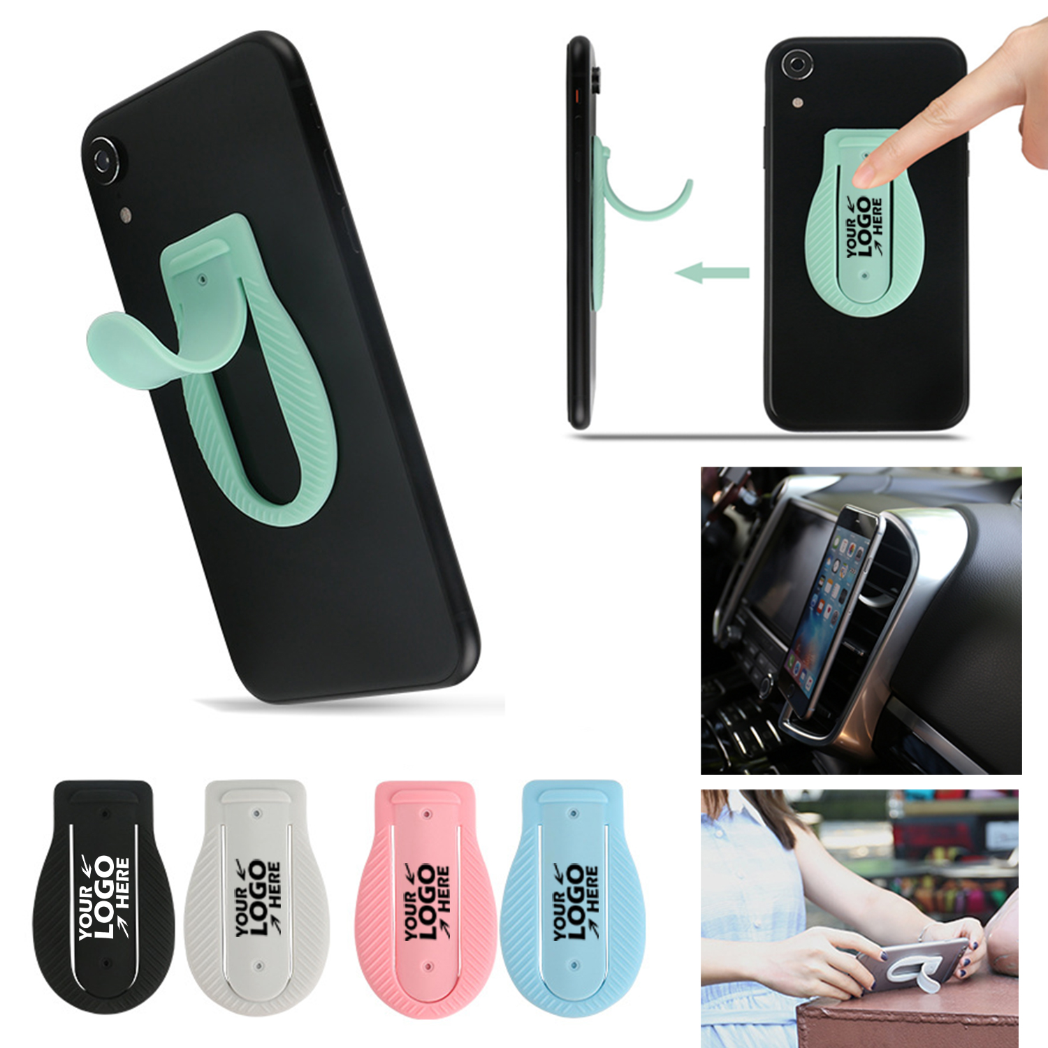 GL-SVH1034 Silicone Vent Phone Holder with Stand