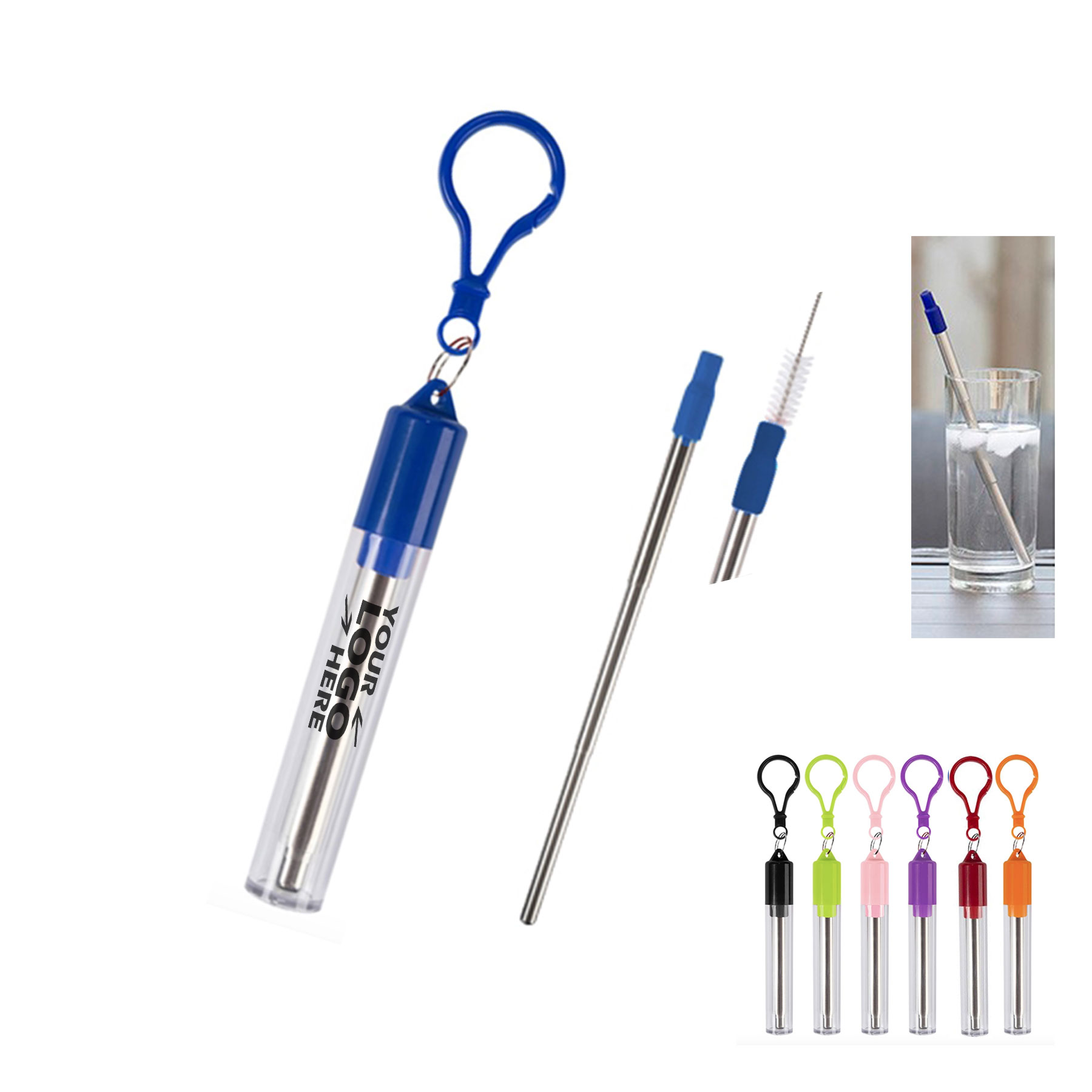 GL-GYT1026 Collapsible Stainless Steel Straw Kit